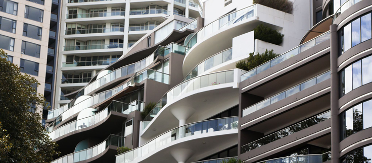 modern high rise apartments in Australia